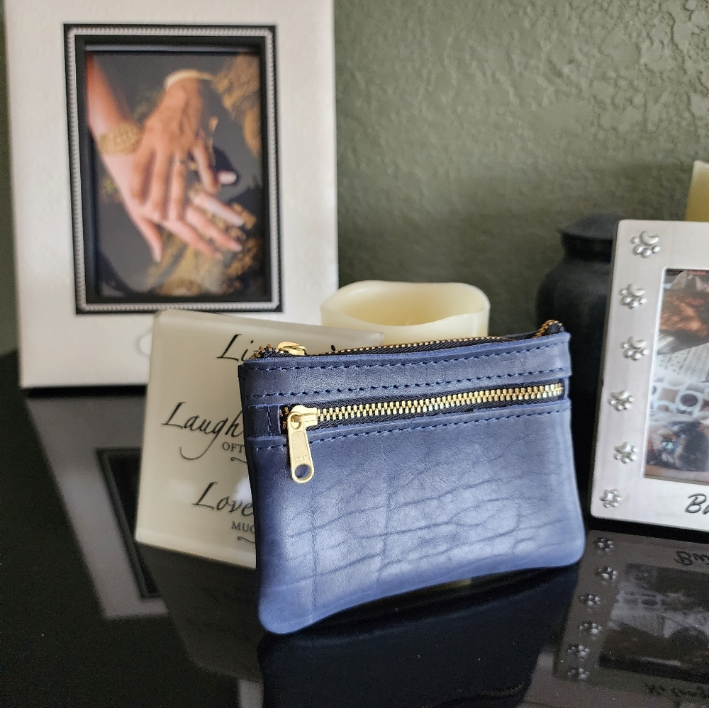 Portland Leather Goods Coin Zip - Midnight